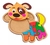 Quebra Cabeça Divertido Infantil 7 Peças Cachorro - comprar online