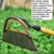 Enxada Curvada para Capinar e Jardinagem Prática 27,5cm