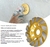 Disco de Desbaste Turbo 100mm para Concreto e Pedra Amarelo - comprar online