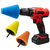 Imagem do Kit 3 Cones De Espuma Boina Polimento Rodas Moto Carro