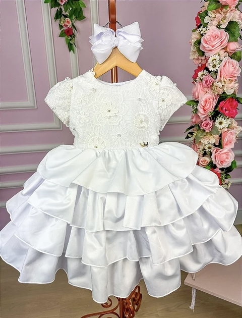 Vestido Miss Sweet Bebe Rendado