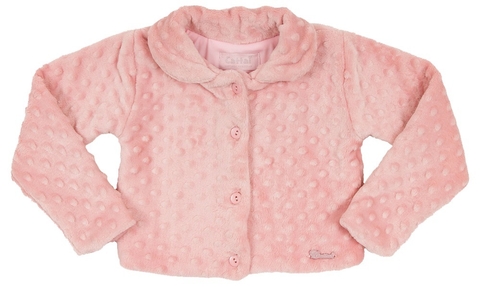 Casaco bolinhas rosa - comprar online