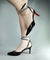 Imagem do Scarpin You Shoes Preto Strass No Traseiro 7cm