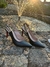 Scarpin Napa You Shoes Preto Slingback Duas Fivela Salto 9cm - You Shoes Moda Feminina
