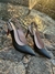 Scarpin Napa You Shoes Preto Slingback Duas Fivela Salto 9cm na internet