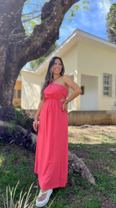 VESTIDO LIEN UM OMBRO E RECORTE - loja online