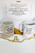 Caixa convite Padrinhos de Batismo com caneca personalizada - Daniela Medeiros Caixas Cartonadas 