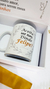 Caixa convite Padrinhos de Batismo com caneca personalizada