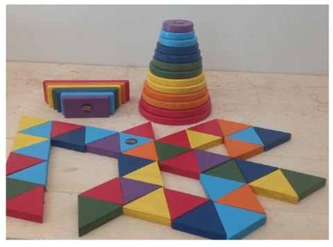 Triângulo Mosaico - 56 Peças