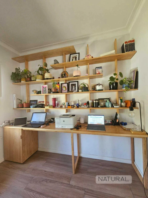 Combo Home Office - Escritorio + Biblioteca - comprar online