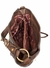 Bolsa Feminina Estilosa Transversal Mao Ombro Detalhes Alca Tiracolo Florida Tacha Metal Punk Rock - loja online