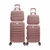 Conjunto Mala de Bordo com Frasqueira Viagem Expansiva Rigida com rodinha Dupla 360 Aviao Media 10kg pequena 8kg abs