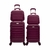 Conjunto Mala de Bordo com Frasqueira Viagem Expansiva Rigida com rodinha Dupla 360 Aviao Media 10kg pequena 8kg abs