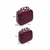 Conjunto Mala de Bordo com Frasqueira Viagem Expansiva Rigida com rodinha Dupla 360 Aviao Media 10kg pequena 8kg abs - Mimos Bolsas