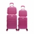 Conjunto Mala de Bordo com Frasqueira Viagem Expansiva Rigida com rodinha Dupla 360 Aviao Media 10kg pequena 8kg abs