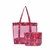 Bolsa Feminina com Necessaire Mao Ombro Praia Piscina Clube Parque Aquatico Grande Resistente Reforcada