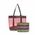 Bolsa Feminina com Necessaire Mao Ombro Praia Piscina Clube Parque Aquatico Grande Resistente Reforcada - Mimos Bolsas