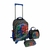 KIT MOCHILA ESCOLAR 4 RODAS LANCHEIRA E ESTOJO SUPER KIDS - loja online