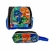 Kit Escolar Creche Bolsa Mochila Lancheira Estojo Ziper Duplo Infantil Super Kids Termica Alca Mao