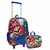 Kit Mochila Escolar Infantil Rodinha Lancheira Creche Passeio Super Mario