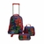 KIT MOCHILA ESCOLAR 4 RODAS LANCHEIRA E ESTOJO SUPER KIDS