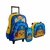 Kit Mochila Infantil 2 Rodinhas Lancheira Estojo Creche Escolar Canine Yepp Patrulha Rescue Carrinho