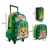 Kit Mochila Infantil 2 Rodinhas Lancheira Estojo Creche Escolar Canine Yepp Patrulha Rescue Carrinho - Mimos Bolsas