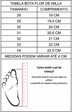 BOTA COTURNO INFANTIL FEMININA FLOR DI MILA OFF FASHION COM STRASS REMOVÍVEL - comprar online