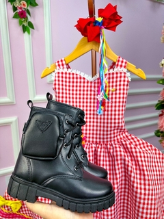 Vestido Infantil Junino Luxo Arraia Feliz Vermelho - LORY JOY | LOJA INFANTIL
