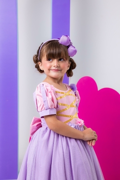 Vestido Infantil Fantasia Longa Princesa Lilas - comprar online