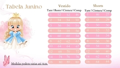 Vestido Junino Infantil Claudete