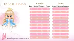 Imagem do Vestido Junino Infantil Eduarda