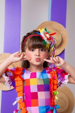 Vestido Infantil Junino Arraia do Sertão Luxo - loja online
