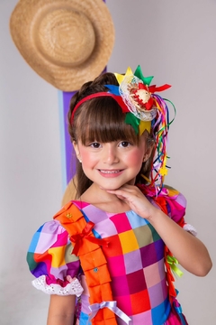 Vestido Infantil Junino Arraia do Sertão Luxo - comprar online