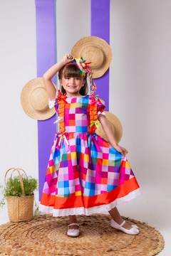 Imagem do Vestido Infantil Junino Arraia do Sertão Luxo