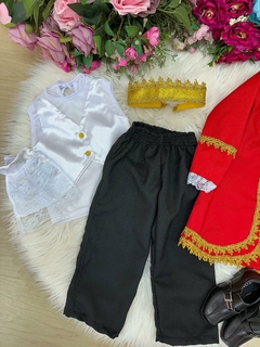 Fantasia Principe Conde William Vermelho - LORY JOY | LOJA INFANTIL