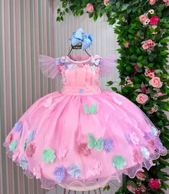 Imagem do VESTIDO INFANTIL JARDIM ENCANTADO MARIE ROSA LUXO