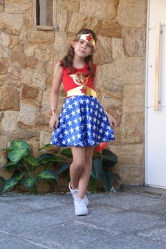 Fantasia Infantil Mulher Maravilha - comprar online