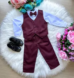 Imagem do CONJUNTO SOCIAL INFANTIL MARSALA PAJEM BATIZADO