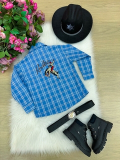 CAMISA JUNINA INFANTIL MISS CHERRY RODEIO MANGA LONGA COM CINTO na internet