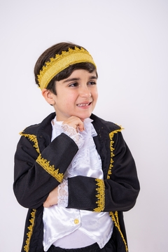 Fantasia Infantil Principe Conde William Preto - comprar online