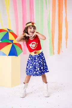 Fantasia Infantil Mulher Maravilha