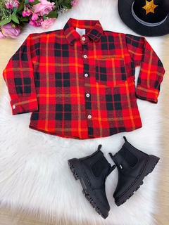 Imagem do Camisa Xadrez Vermelha Flanela/Flanelada Junina Fernando (CAMSTXDRZVERMFLNJUN)