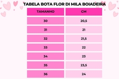 BOTA COTURNO INFANTIL FEMININA FLOR DI MILA BOIADEIRA TEXANA MARIA DOURADO COM SOLA ANTIDERRAPANTE na internet