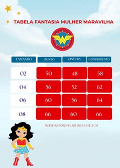 Fantasia Infantil Mulher Maravilha