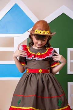 Fantasia Infantil Junino Cangaceira/Maria Bonita - comprar online