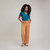 Calça Pantalona Londres Feminina em Linho - comprar online