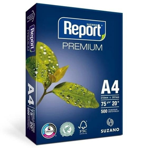 Papel Sulfite Report Premium A4 75g 500 folhas