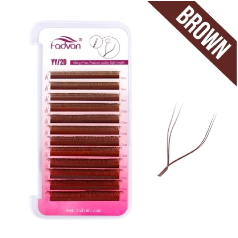 Cílios Y Fadvan 0.07 D Marrom Volume Brasileiro Mix