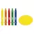 Giz de Banho Toy - 5 Cores + 1 Esponja - Tris - loja online